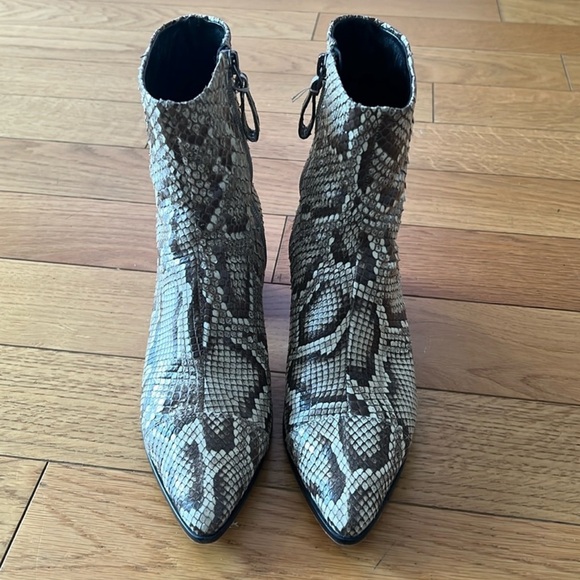 Alexandre Birman Snakeskin Animal Print Boots - Picture 1 of 5